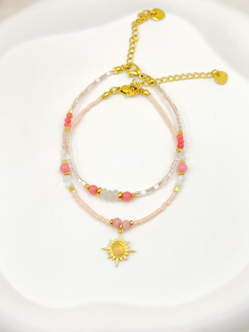Grossista WEC Bijoux - SET DI 2 BRACCIALI IN ACCIAIO INOSSIDABILE