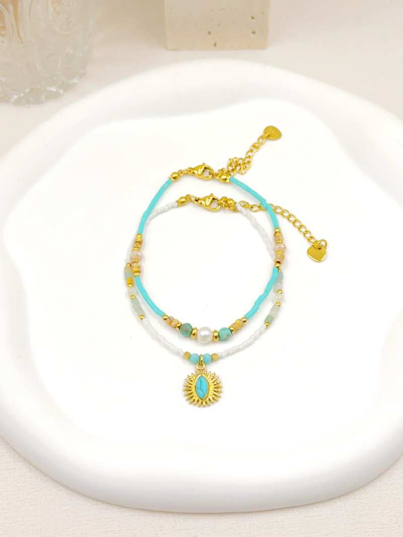 Grossista WEC Bijoux - SET DI 2 BRACCIALI IN ACCIAIO INOSSIDABILE