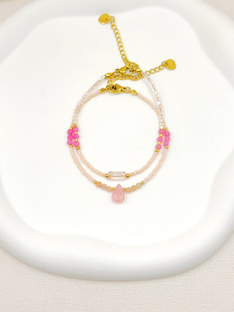 Grossista WEC Bijoux - SET DI 2 BRACCIALI IN ACCIAIO INOSSIDABILE