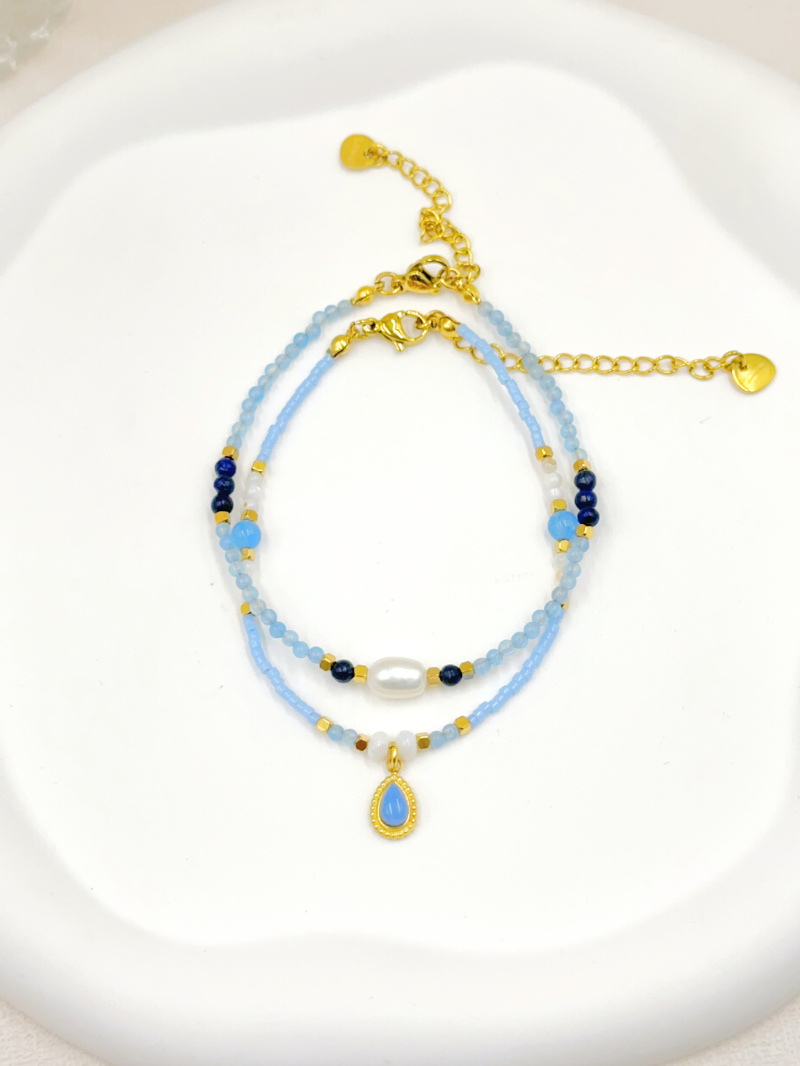 Grossista WEC Bijoux - SET DI 2 BRACCIALI IN ACCIAIO INOSSIDABILE