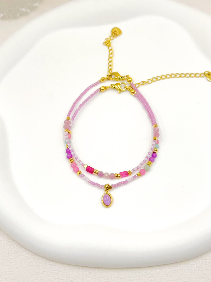 Grossista WEC Bijoux - SET DI 2 BRACCIALI IN ACCIAIO INOSSIDABILE