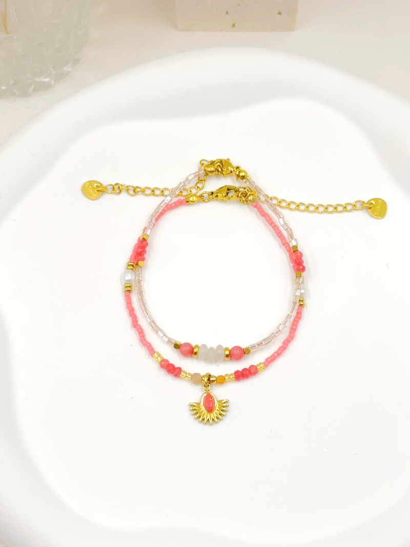 Grossista WEC Bijoux - SET DI 2 BRACCIALI IN ACCIAIO INOSSIDABILE