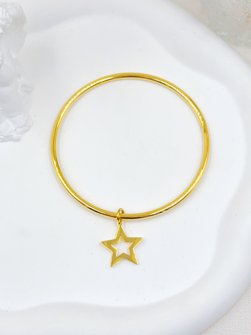 Mayorista WEC Bijoux - PULSERA DE ACERO INOXIDABLE CON ESTRELLA