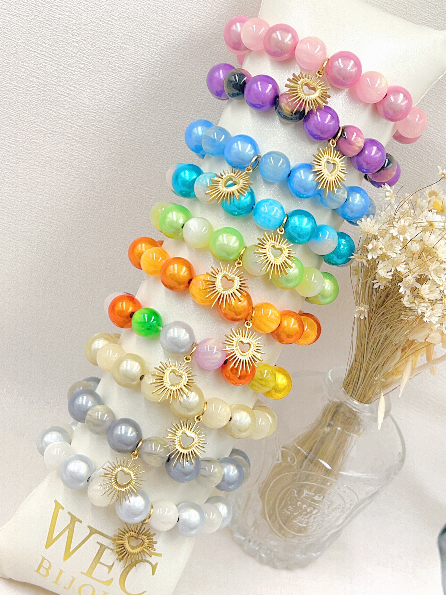 Grossiste WEC Bijoux - BRACELET BUBBLE AVEC PENDENTIF EN ACIER