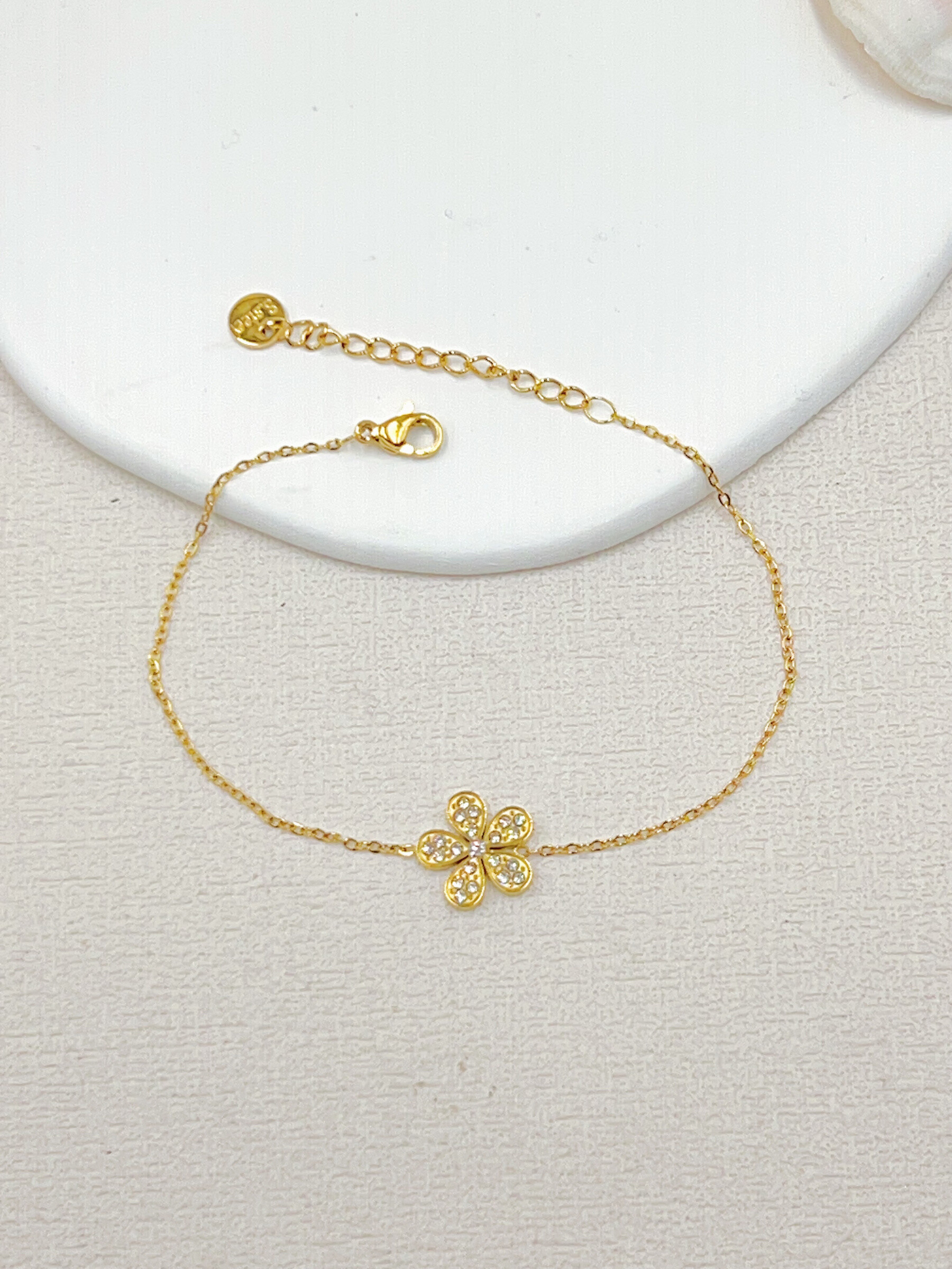 Grossiste WEC Bijoux - BRACELET ACIER INOXYDABLE FLEUR
