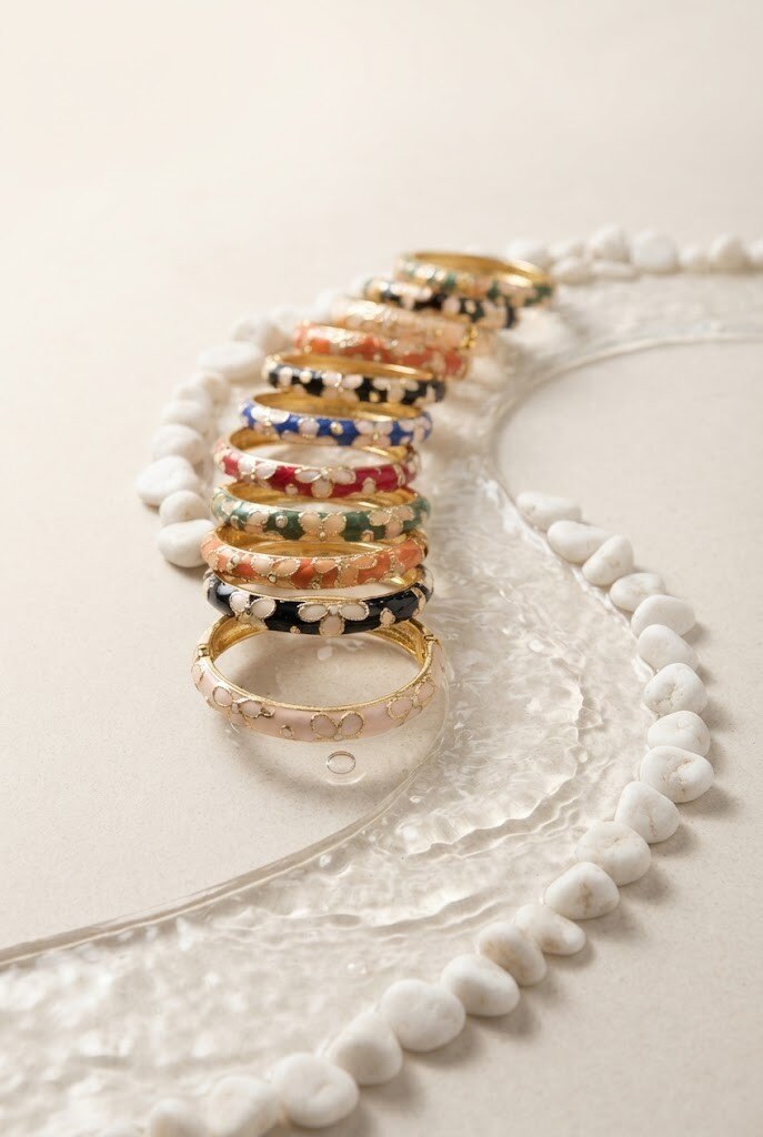 Grossiste WEC Bijoux - Lot de 12 Bracelet Jonc Thaïlandaise