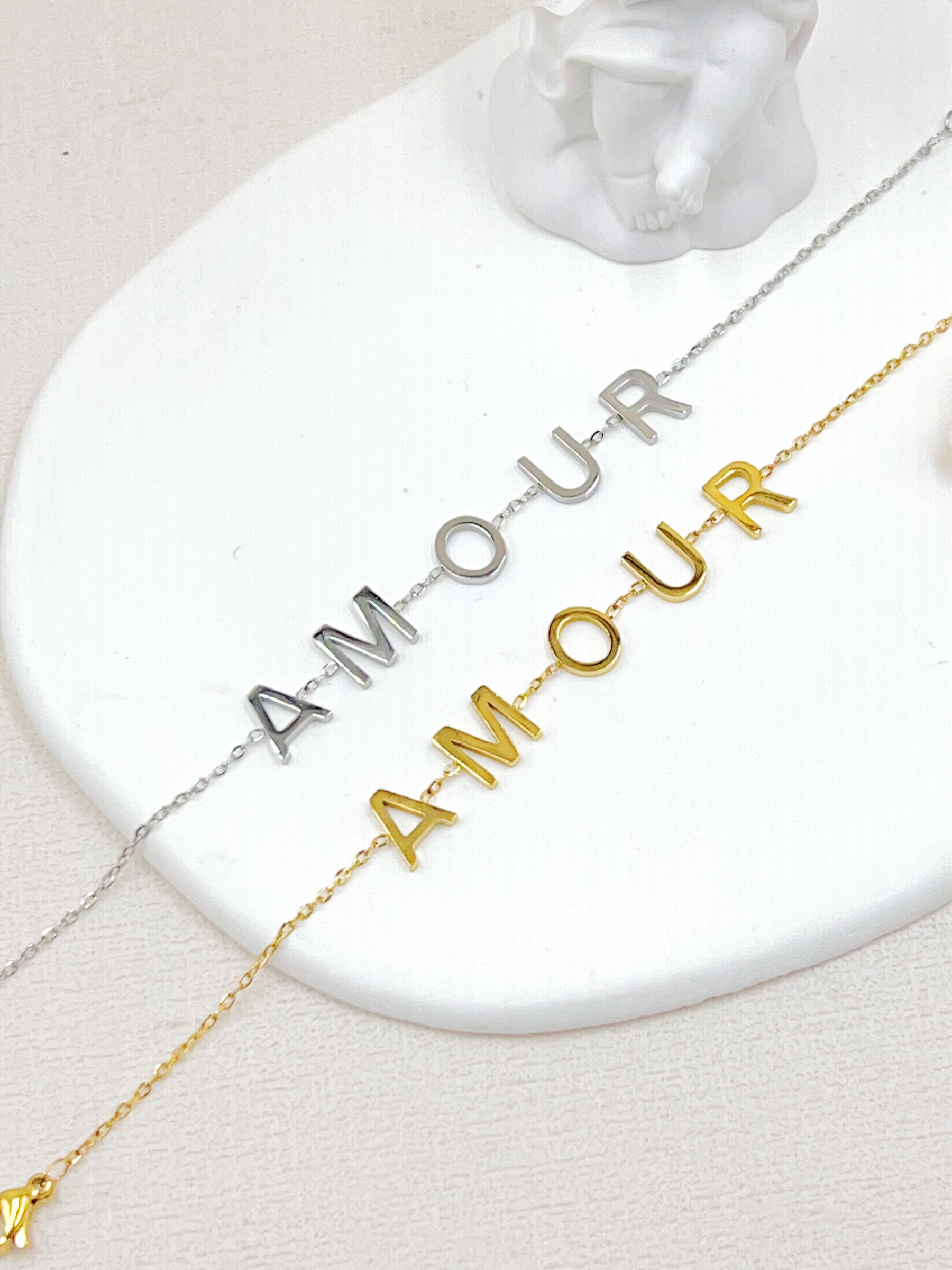 Grossiste WEC Bijoux - BRACELET ACIER INOXYDABLE AMOUR