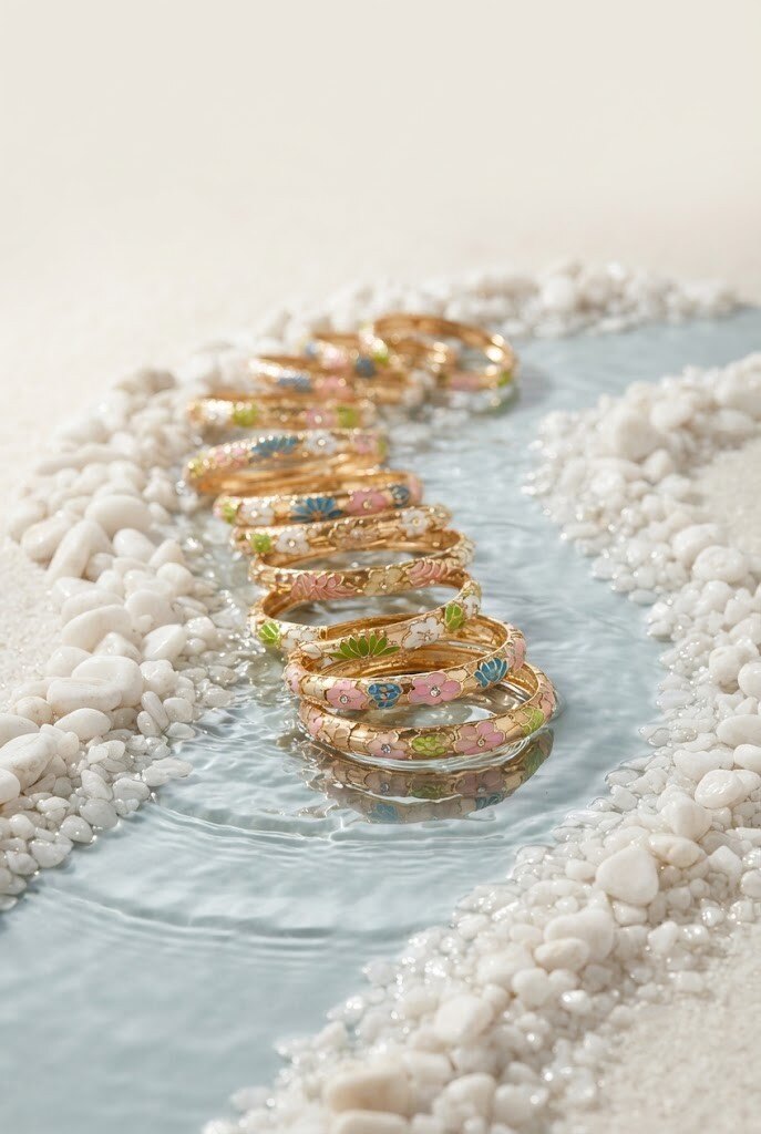 Grossiste WEC Bijoux - Lot de 12 Bracelet Jonc Thaïlandaise