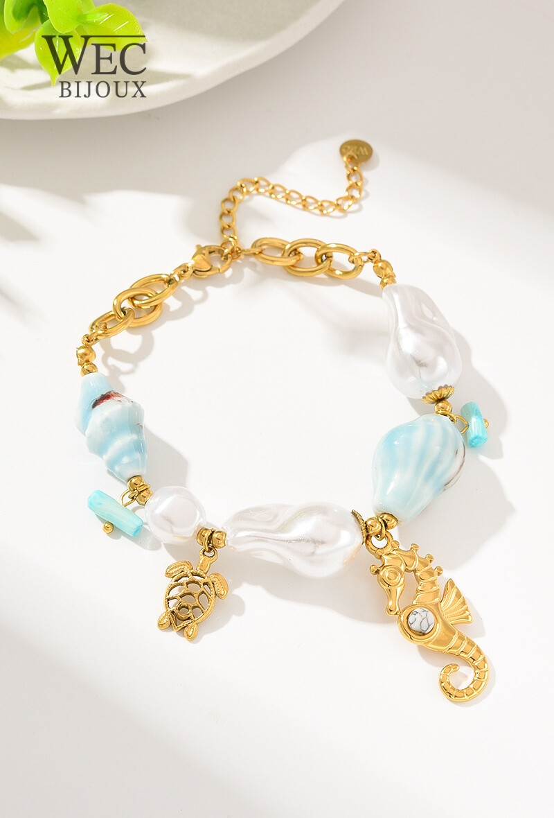 Grossista WEC Bijoux - BRACELET LA MER EN ACIER INOXYDABLE