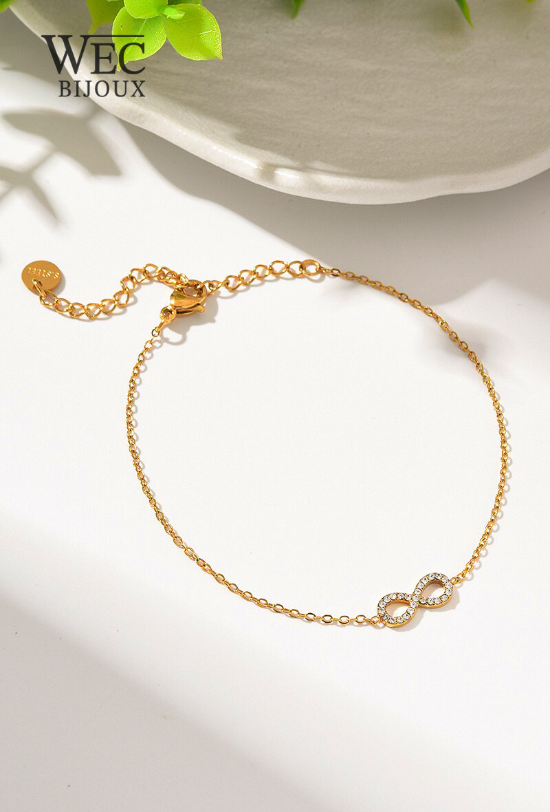 Grossista WEC Bijoux - BRACCIALE INFINITO IN ACCIAIO INOSSIDABILE