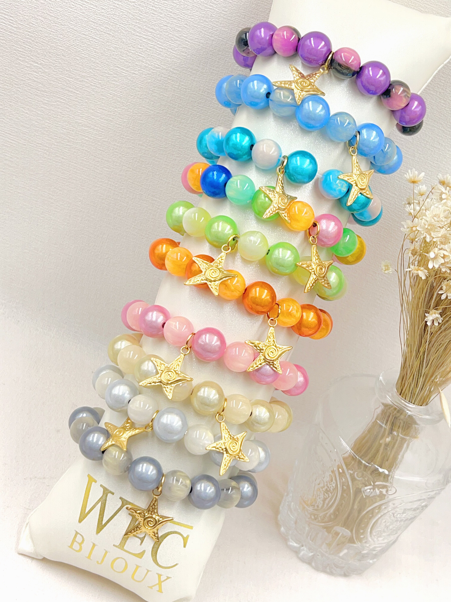 Grossiste WEC Bijoux - BRACELET BUBBLE AVEC PENDENTIF EN ACIER