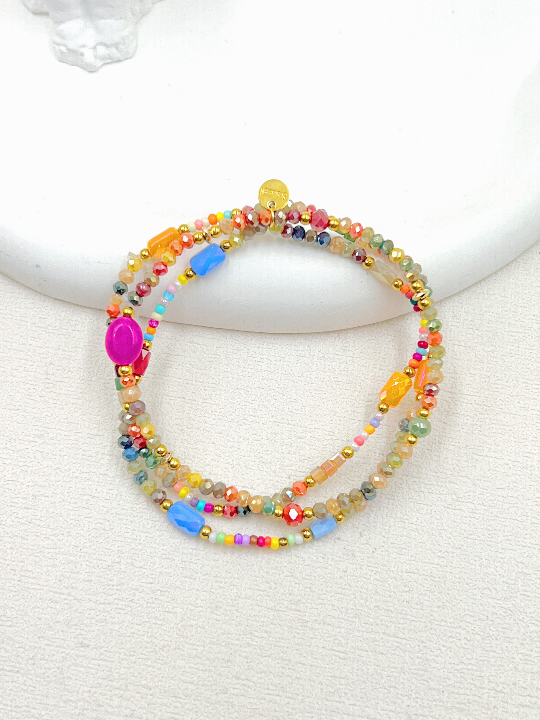 Grossista WEC Bijoux - Braccialetti a 3 righe in acciaio inossidabile