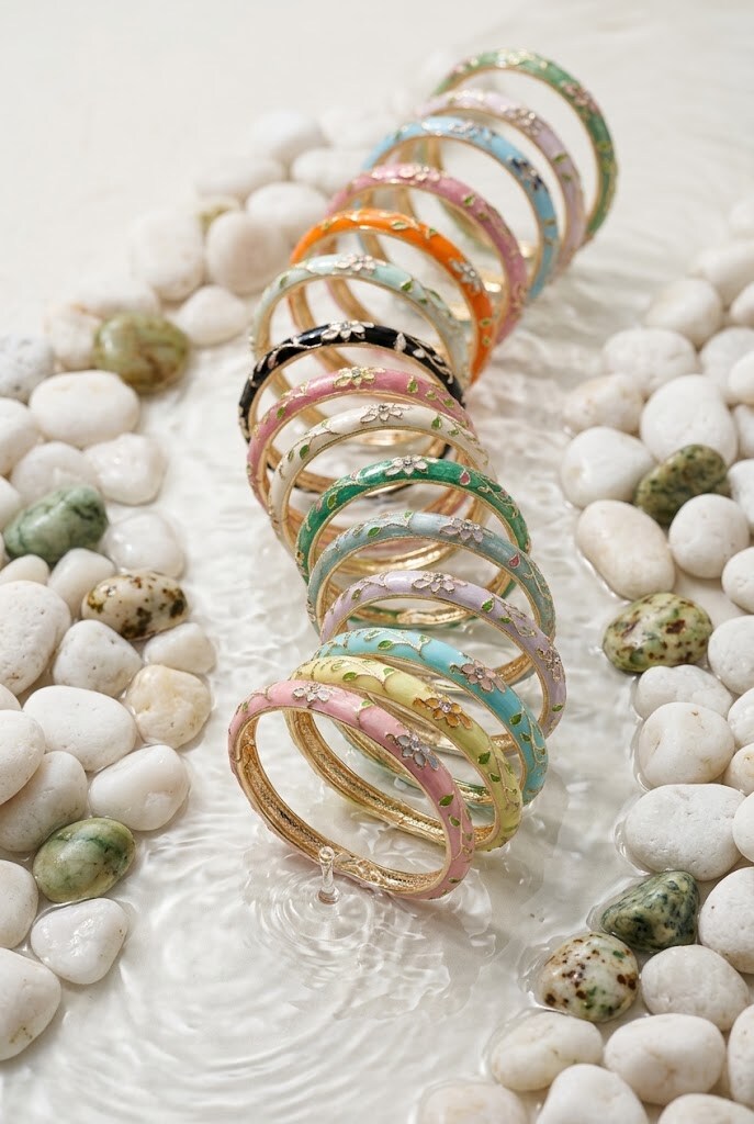 Grossiste WEC Bijoux - Lot de 12 Bracelet Jonc Thaïlandaise