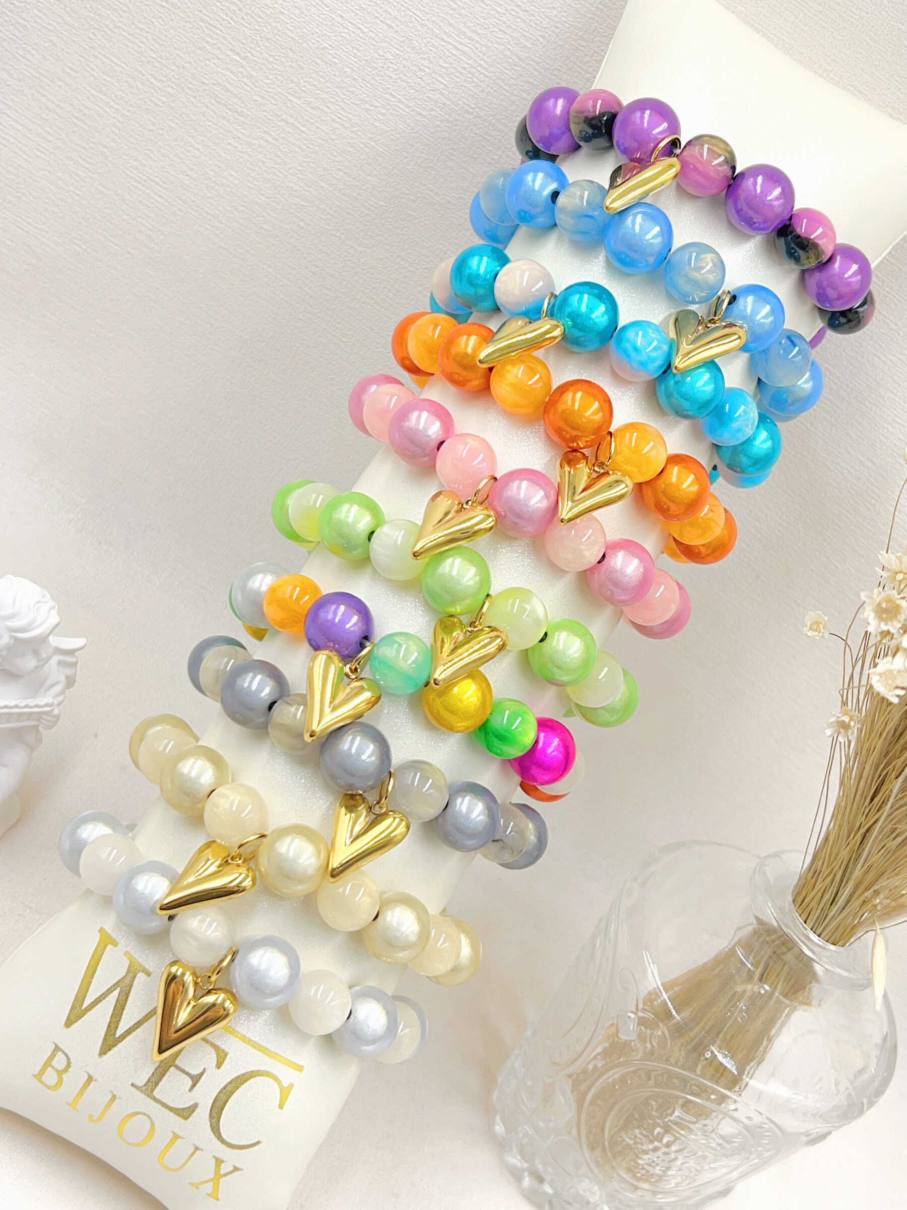 Grossiste WEC Bijoux - BRACELET BUBBLE AVEC PENDENTIF EN ACIER