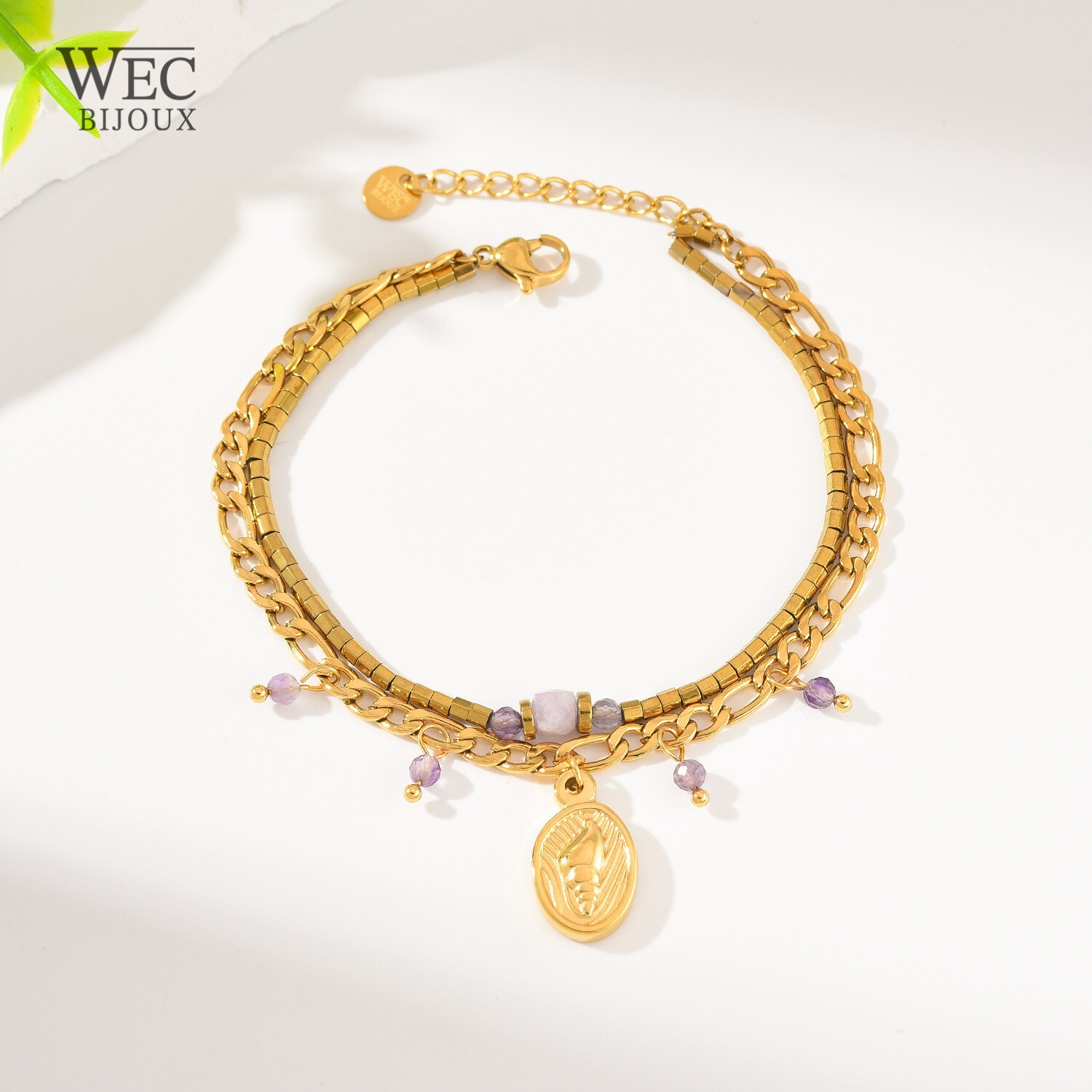 Grossista WEC Bijoux - Braccialetto in acciaio inossidabile