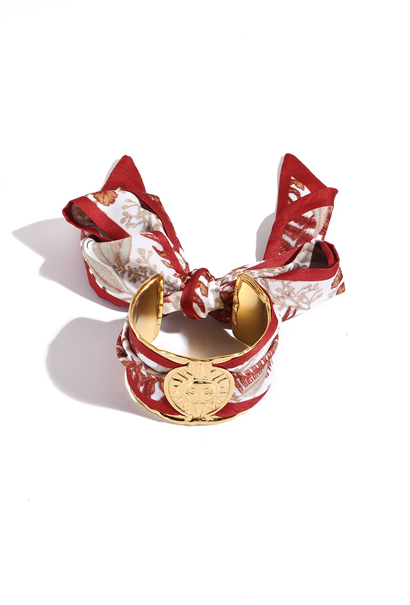 Mayorista WEC Bijoux - PULSERA DE ACERO INOXIDABLE CON PAÑUELO
