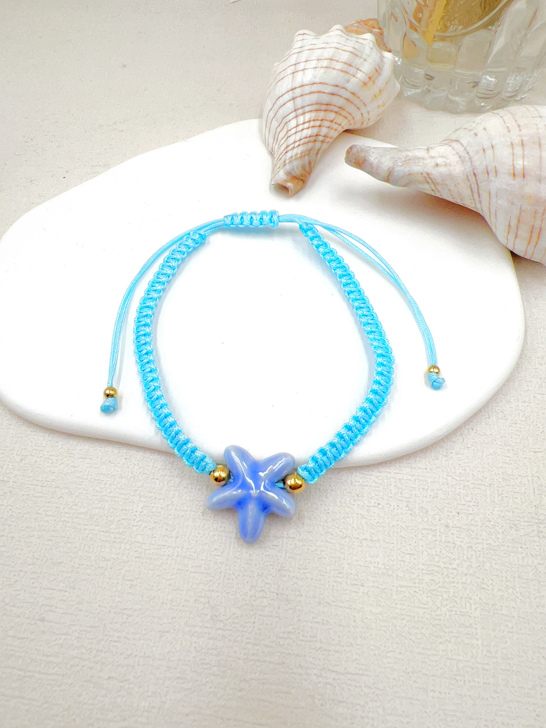 Mayorista WEC Bijoux - Brazalete de la estrella del mar de Ceramik, cordón