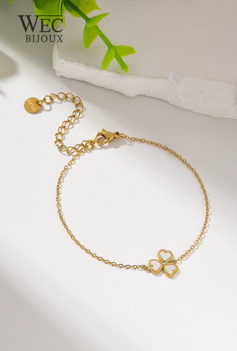 Grossista WEC BIJOUX - Bracciale in acciaio inossidabile con strass