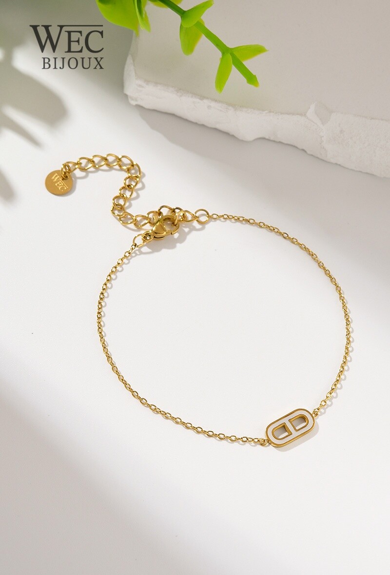 Grossista WEC BIJOUX - Bracciale in acciaio inossidabile con strass