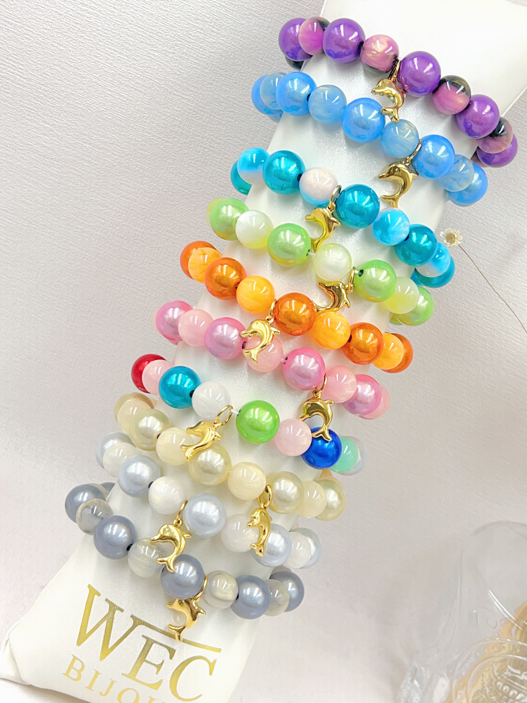 Mayorista WEC Bijoux - Brazalete de burbujas con colgante de acero