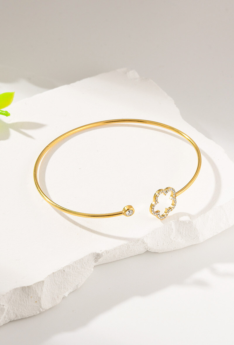 Grossiste WEC BIJOUX - Bracelet en acier inoxydable .strass