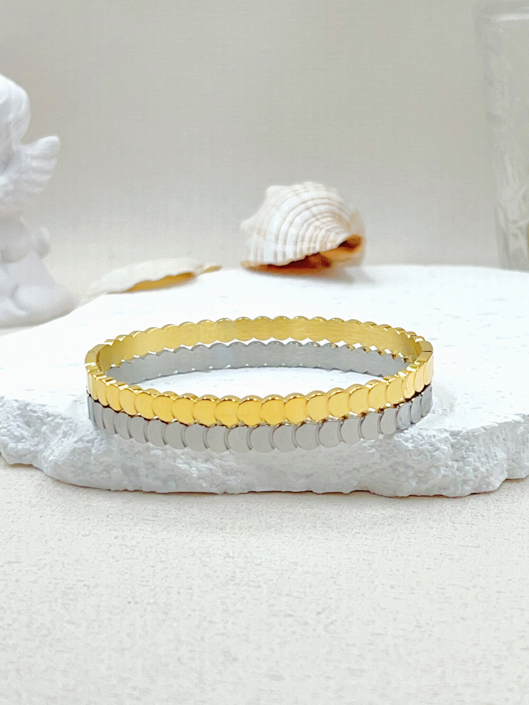 Grossiste WEC Bijoux - BRACELET JONC EN ACIER INOXYDABLE
