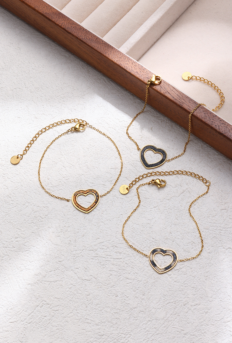 Mayorista WEC Bijoux - PULSERA CORAZÓN DE ACERO INOXIDABLE
