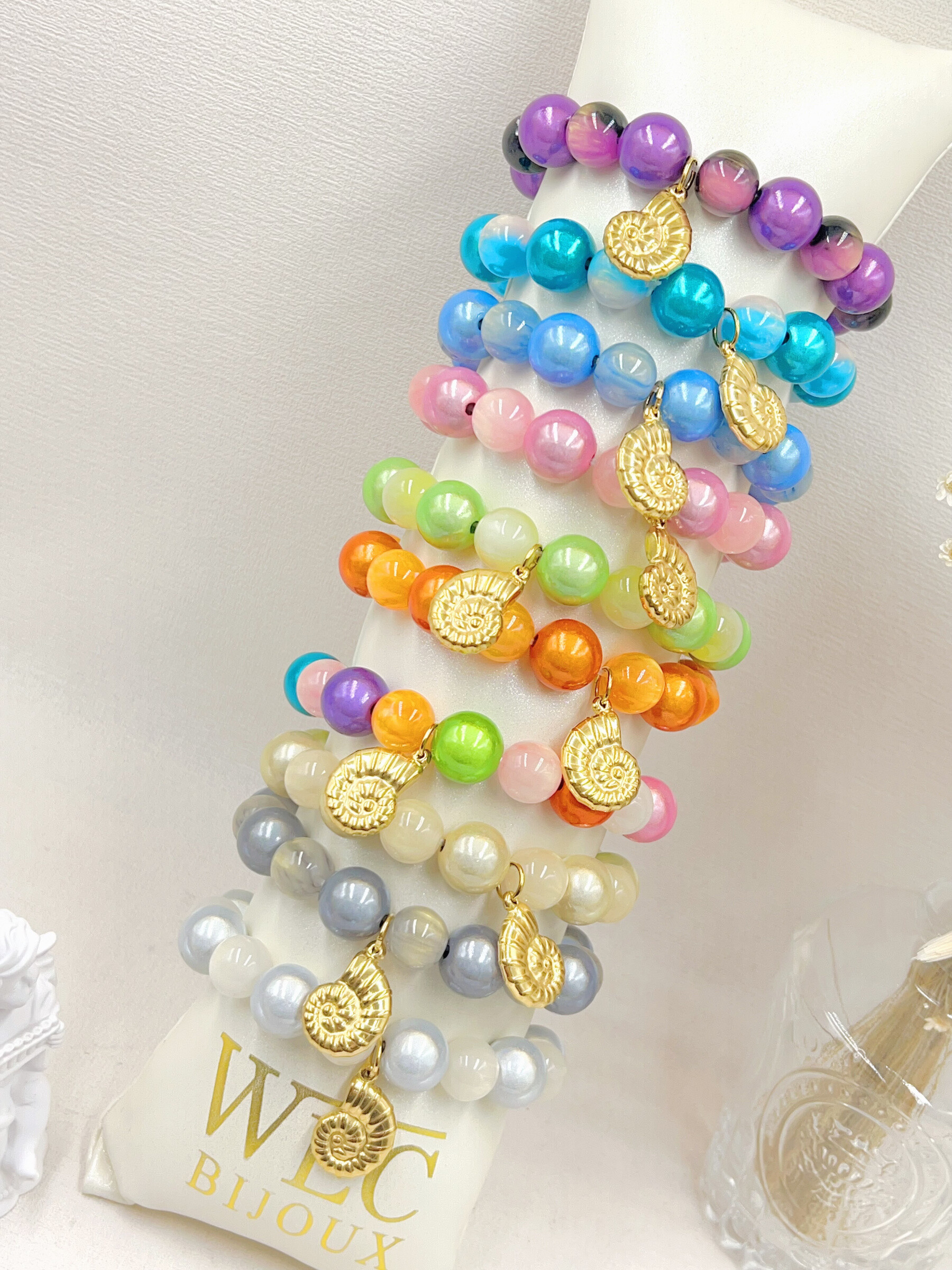 Grossiste WEC Bijoux - BRACELET BUBBLE AVEC PENDENTIF EN ACIER