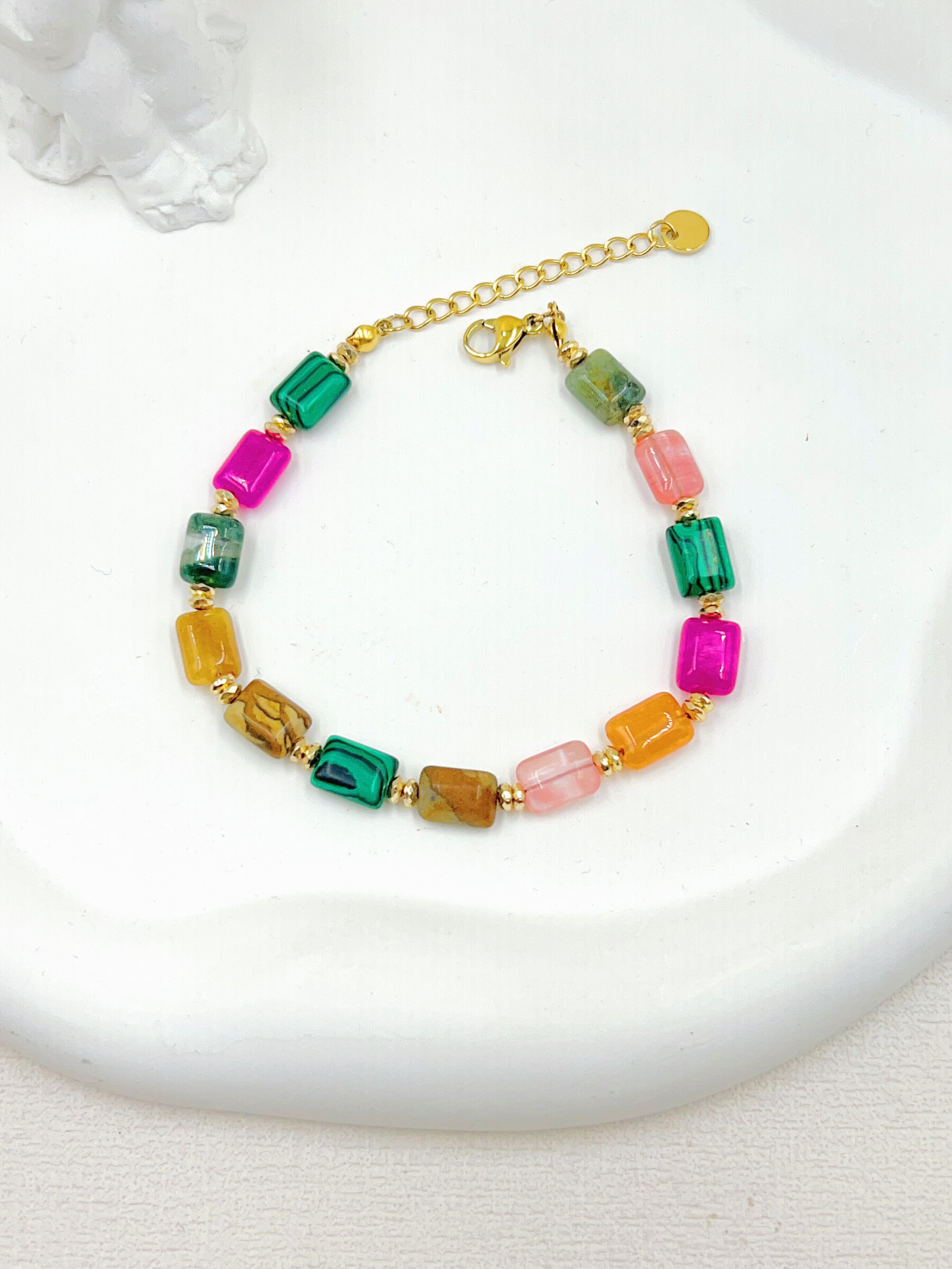 Grossista WEC Bijoux - Bracciale in acciaio inossidabile, pietra naturale