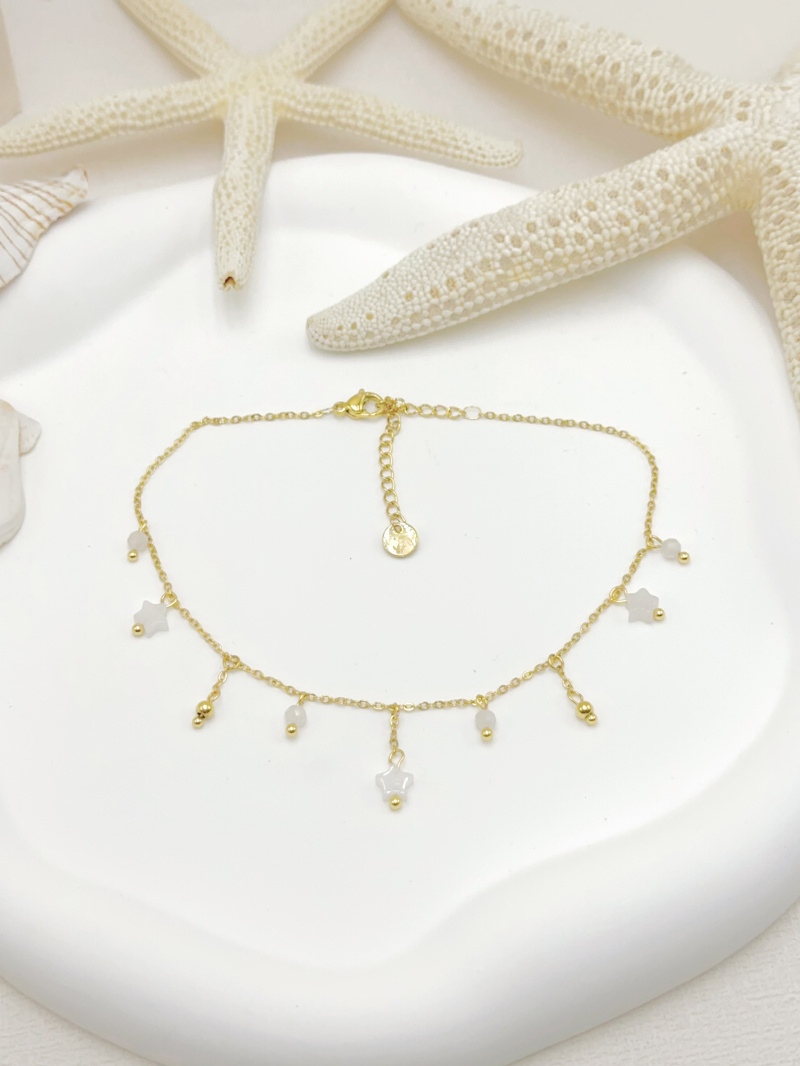 Wholesaler WEC Bijoux - STAINLESS STEEL ANKLE CHAIN
