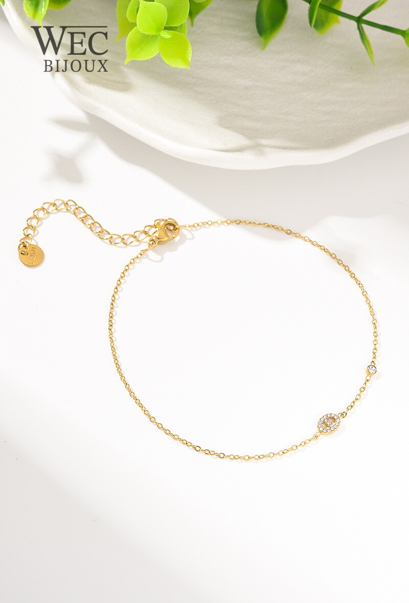 Wholesaler WEC Bijoux - STAINLESS STEEL ANKLE CHAIN