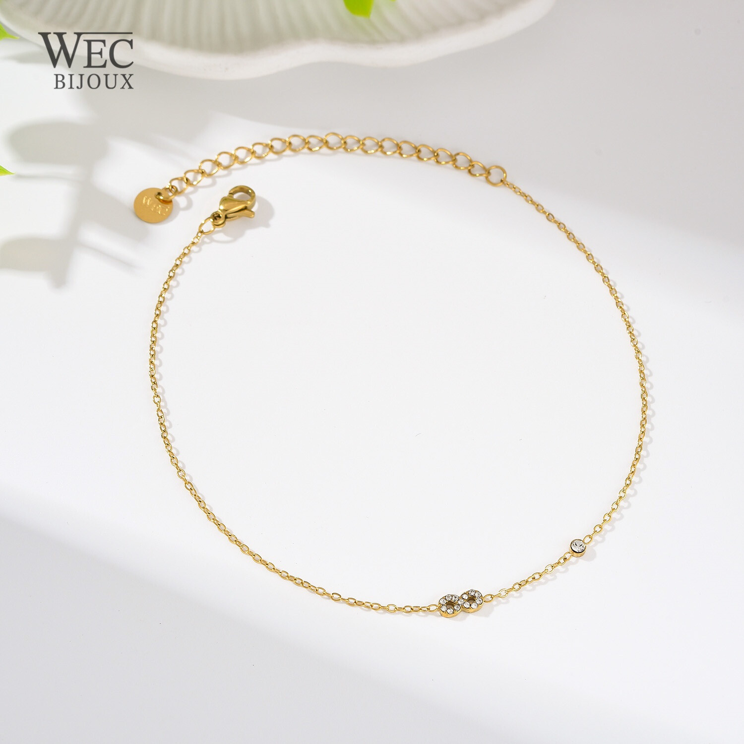 Wholesaler WEC Bijoux - Stainless steel ankle chain