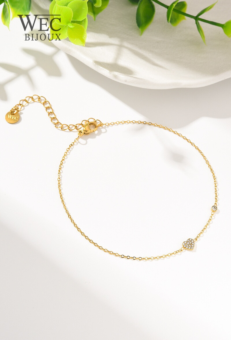 Wholesaler WEC Bijoux - STAINLESS STEEL ANKLE CHAIN