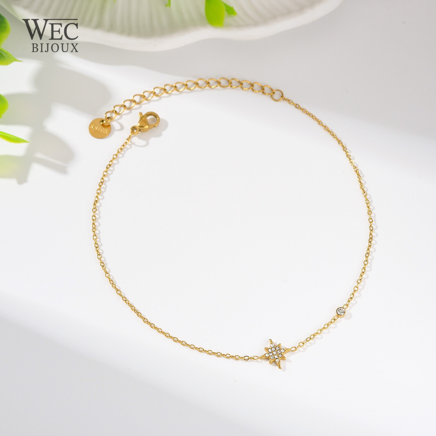 Wholesaler WEC Bijoux - Stainless steel ankle chain