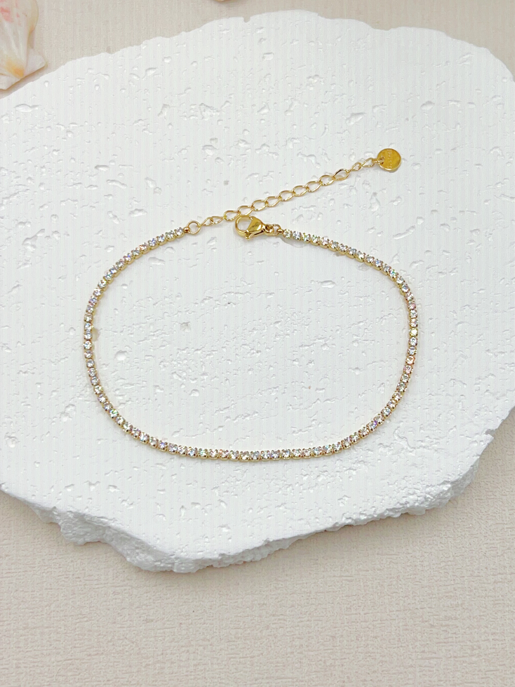 Großhändler WEC Bijoux - Knöchelkette aus Edelstahl