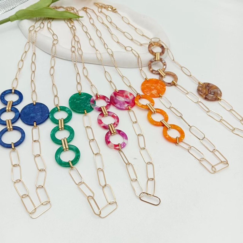 Mayorista WEC Bijoux - COLLAR LARGO DE ACERO INOXIDABLE