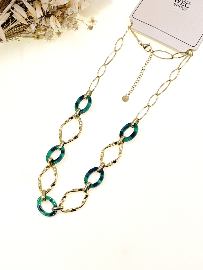 Mayorista WEC Bijoux - COLLAR LARGO DE ACERO