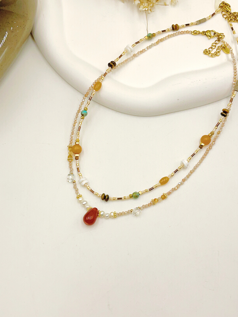 Mayorista WEC Bijoux - SET DE 2 COLLARES DE ACERO INOXIDABLE