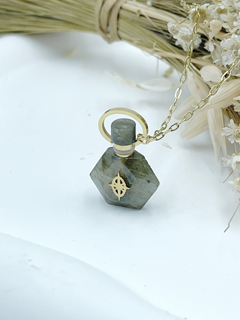 Mayorista WEC Bijoux - COLLAR DIFUSOR DE PERFUME DE PIEDRA NATURAL