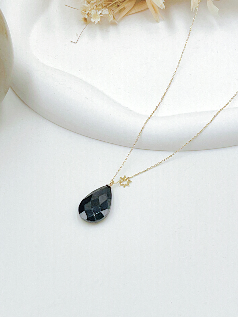 Mayorista WEC Bijoux - COLLAR ACERO + PIEDRA NATURAL