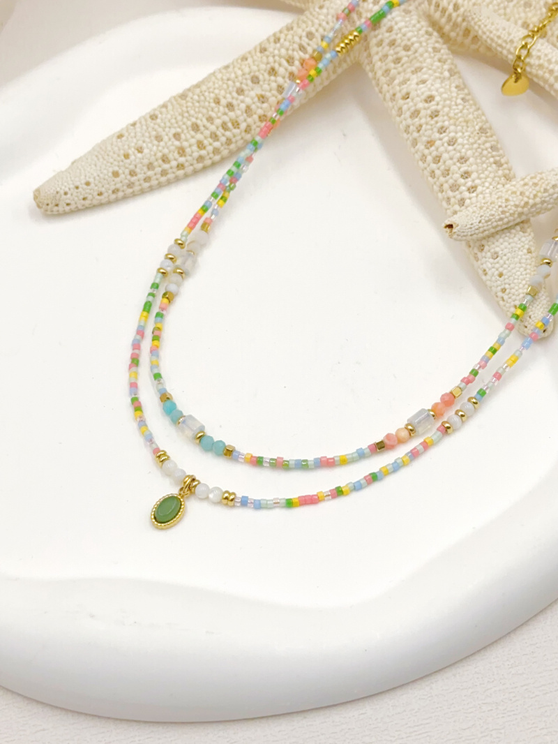 Mayorista WEC Bijoux - SET DE 2 COLLARES DE ACERO INOXIDABLE