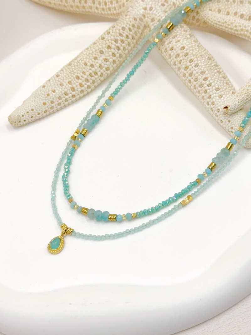 Mayorista WEC Bijoux - SET DE 2 COLLARES DE ACERO INOXIDABLE