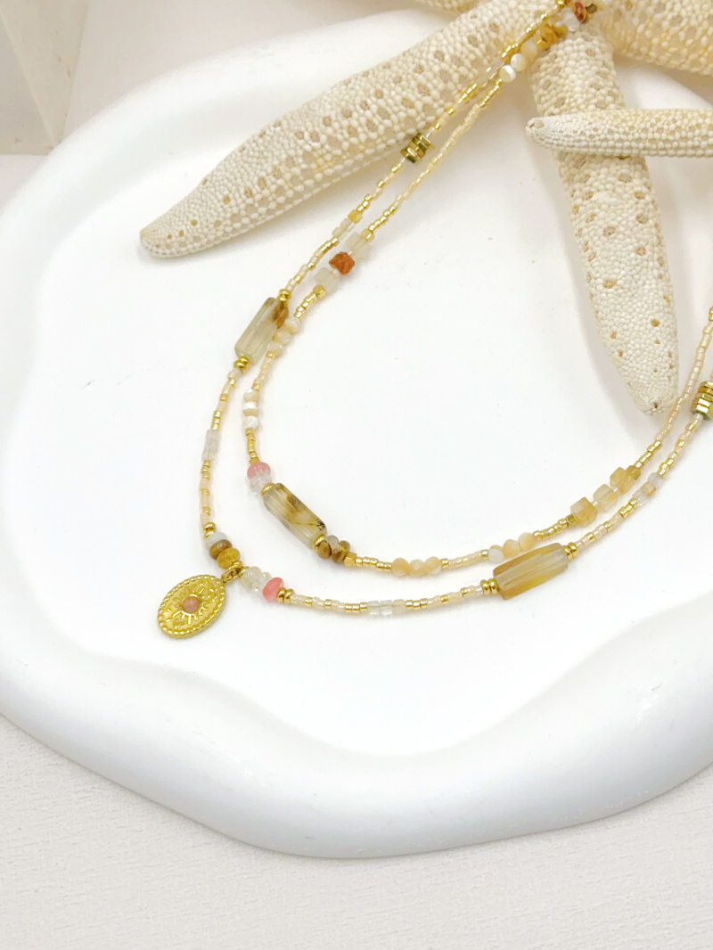 Mayorista WEC Bijoux - SET DE 2 COLLARES DE ACERO INOXIDABLE