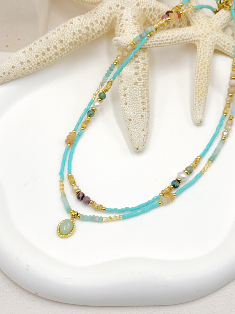 Mayorista WEC Bijoux - SET DE 2 COLLARES DE ACERO INOXIDABLE