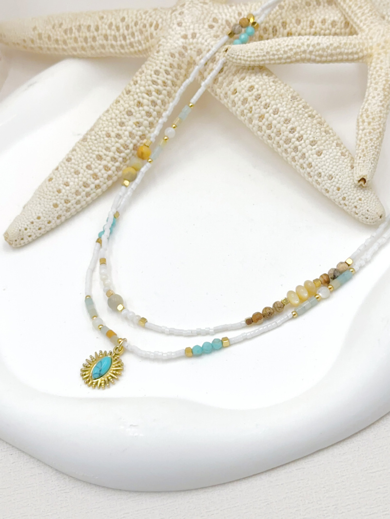 Mayorista WEC Bijoux - SET DE 2 COLLARES DE ACERO INOXIDABLE