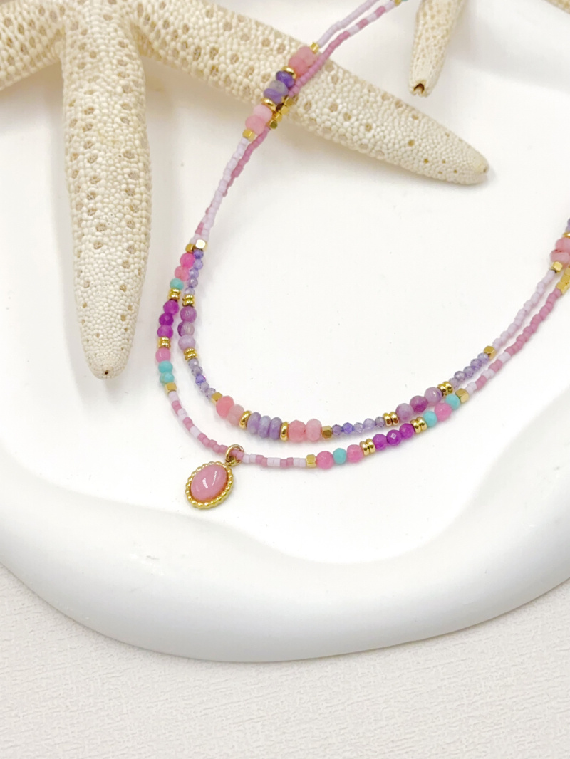 Mayorista WEC Bijoux - SET DE 2 COLLARES DE ACERO INOXIDABLE