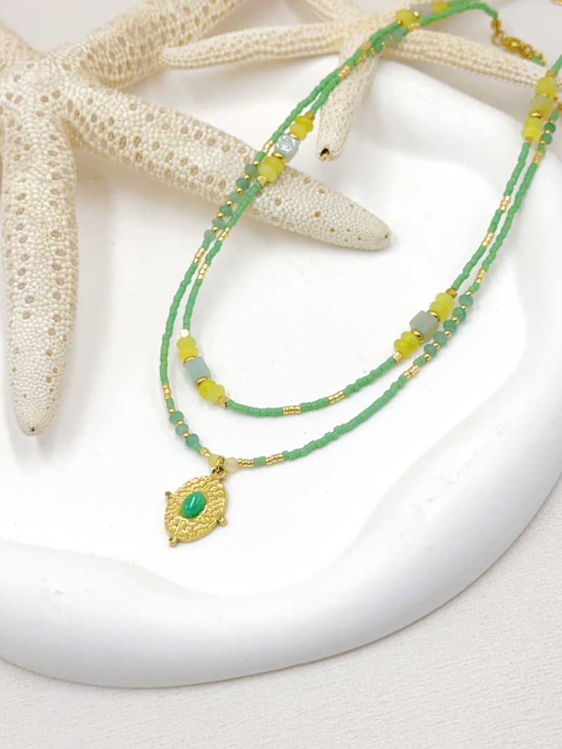 Mayorista WEC Bijoux - SET DE 2 COLLARES DE ACERO INOXIDABLE