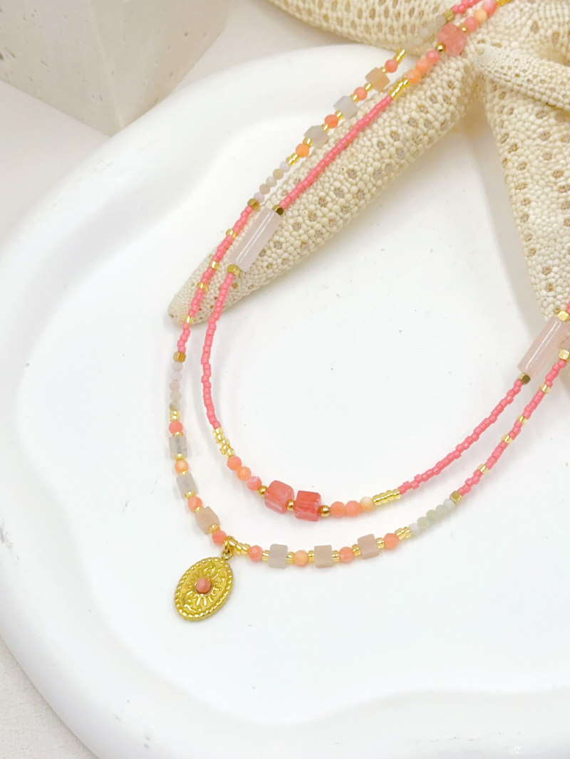 Mayorista WEC Bijoux - SET DE 2 COLLARES DE ACERO INOXIDABLE