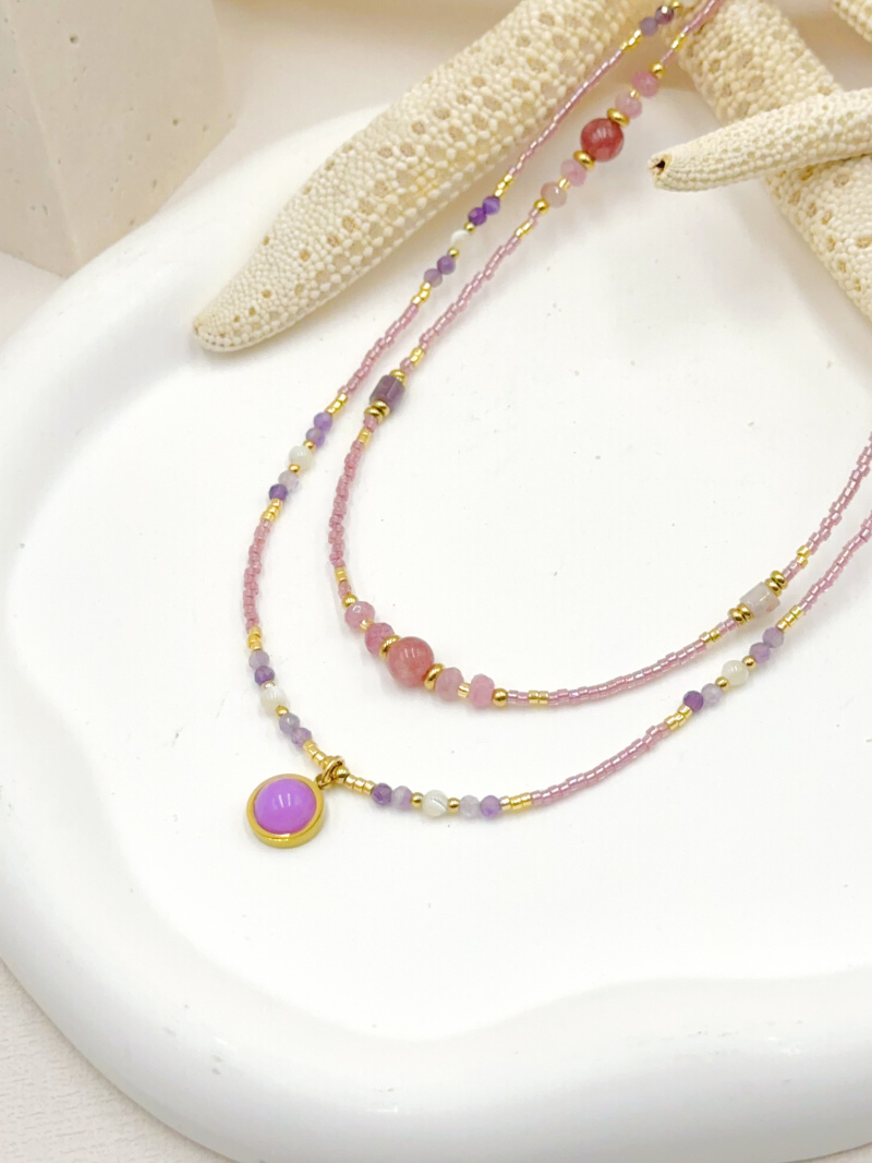 Mayorista WEC Bijoux - SET DE 2 COLLARES DE ACERO INOXIDABLE