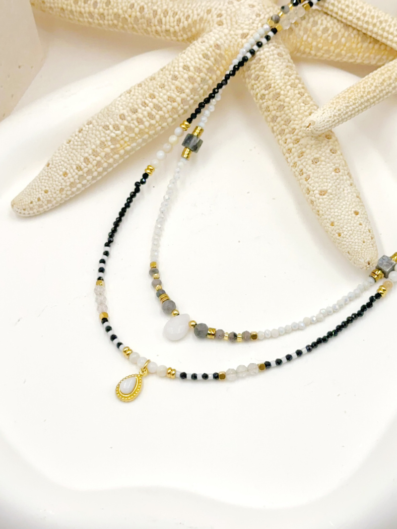 Mayorista WEC Bijoux - SET DE 2 COLLARES DE ACERO INOXIDABLE